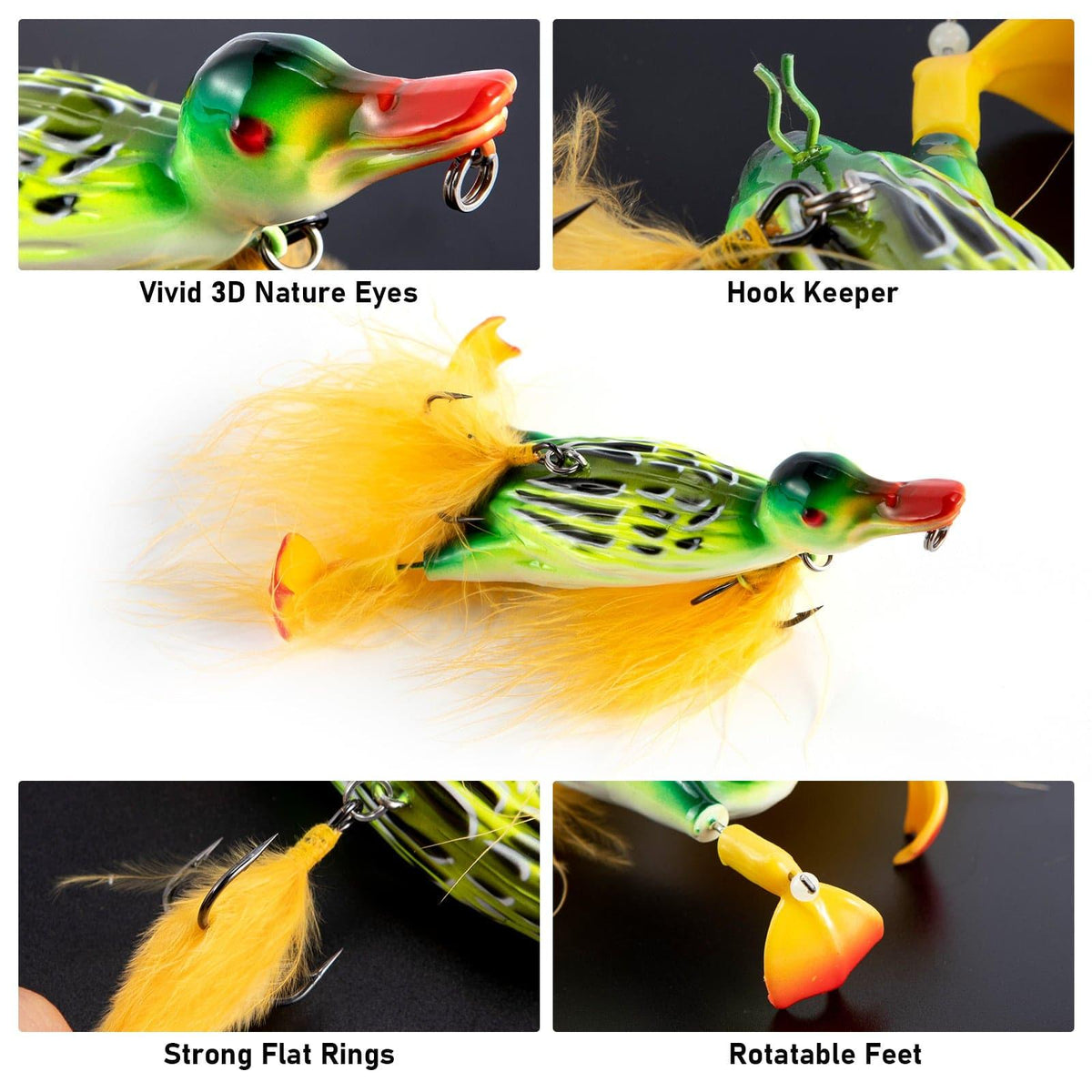 Dr.Fish 3D Duck Hard Bait  4.3'' - Dr.Fish Tackles