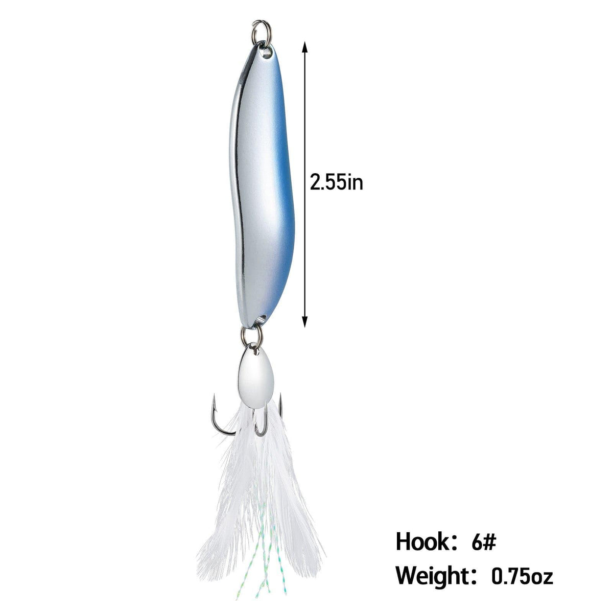 Dr.Fish 5 cps Metal S-shaped Spoon Lures - Dr.Fish Tackles