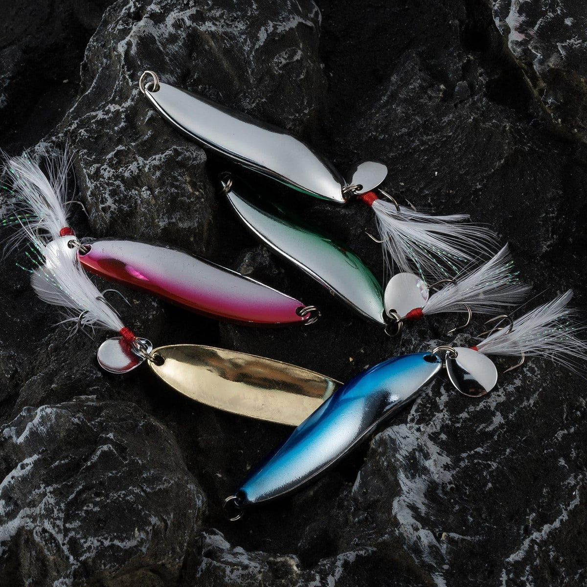 Dr.Fish 5 cps Metal S-shaped Spoon Lures - Dr.Fish Tackles