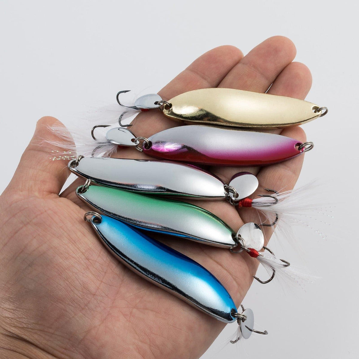 Dr.Fish 5 cps Metal S-shaped Spoon Lures - Dr.Fish Tackles