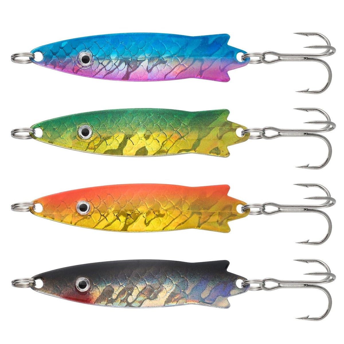 Dr.Fish 4pcs Spoons Fishing Spinners Lures 2.28'' 0.4oz - Dr.Fish Tackles