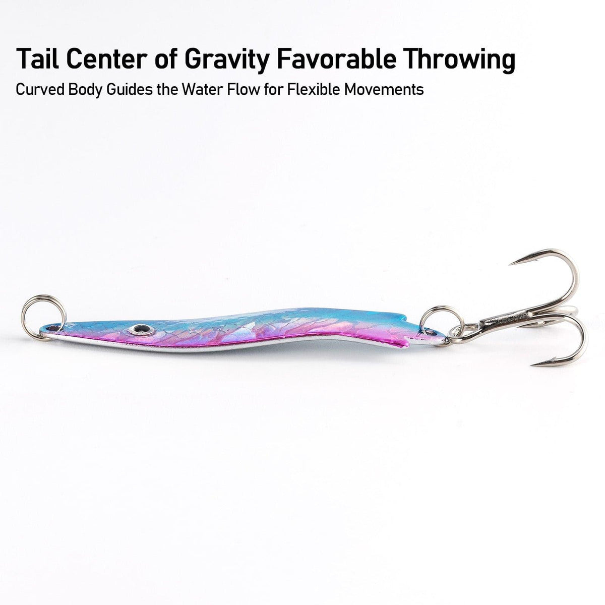 Dr.Fish 4pcs Spoons Fishing Spinners Lures 2.28'' 0.4oz - Dr.Fish Tackles