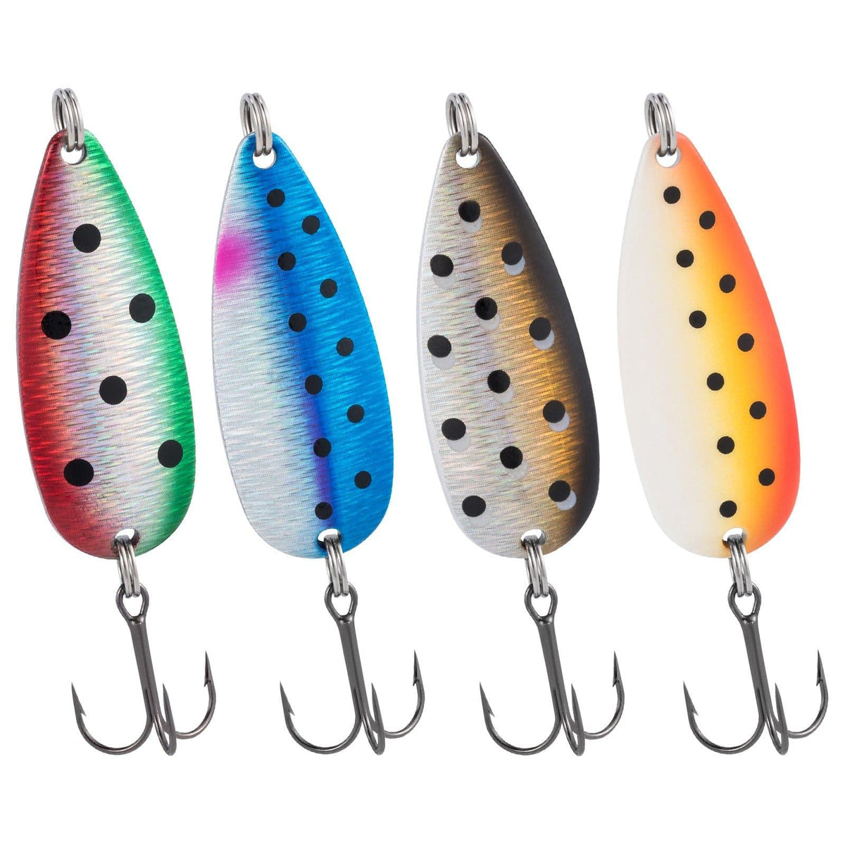 Dr.Fish Colorful Hard Casting Spoon Fishing Lure Kit 1/4-1/2oz - Dr.Fish Tackles