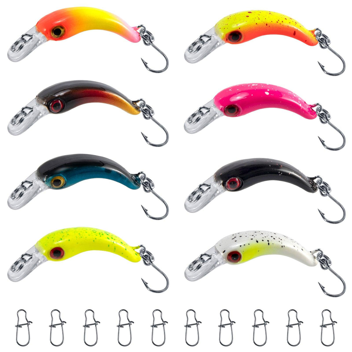 Dr.Fish 8pcs Forellen Wobbler  4cm 1.5g - Dr.Fish Tackles