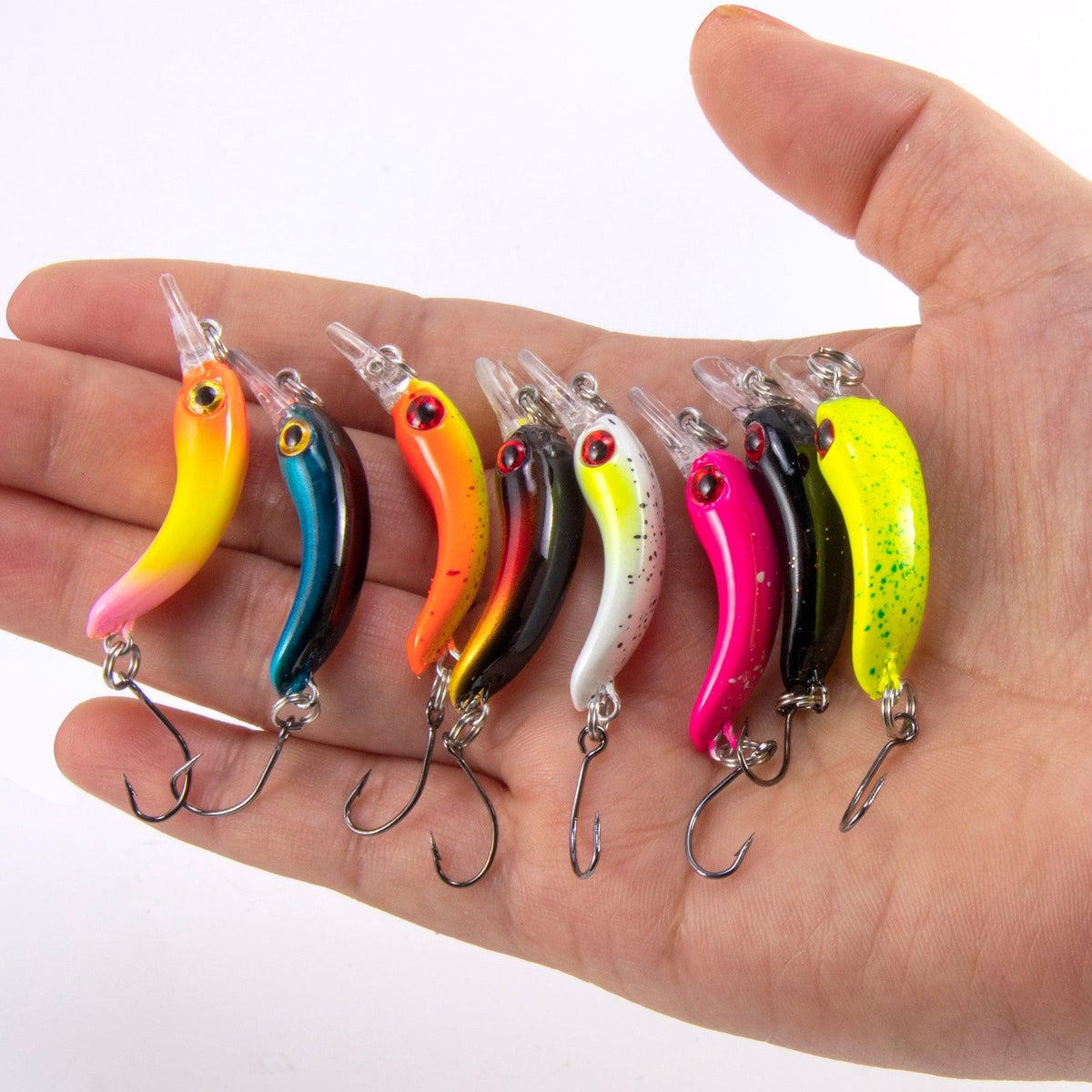 Dr.Fish 8pcs Forellen Wobbler  4cm 1.5g - Dr.Fish Tackles