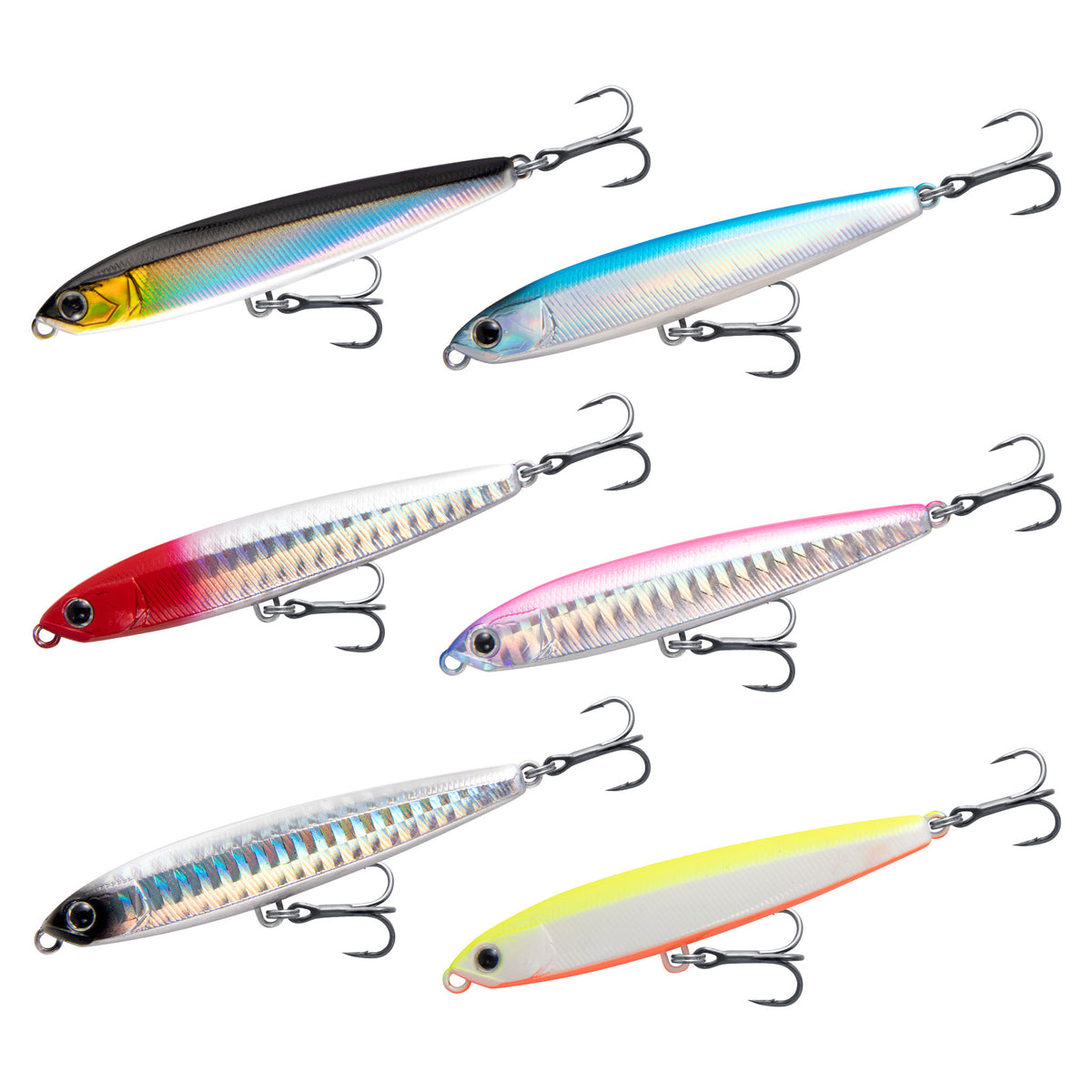 Dr.Fish Topwater Lure Jig Pencil Lure with Treble Hooks