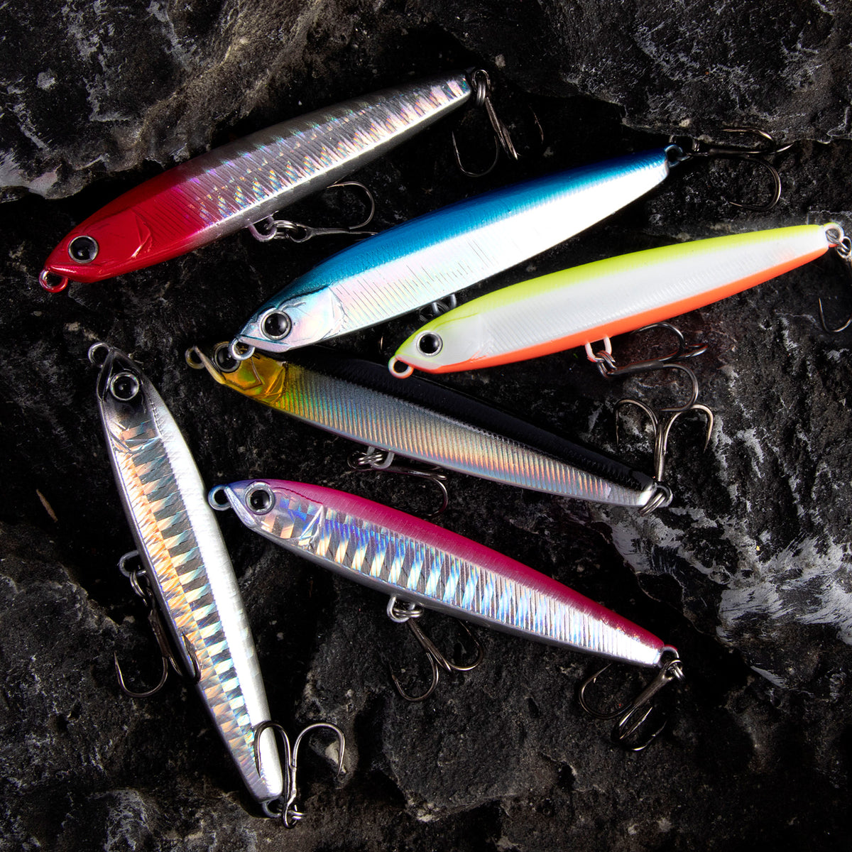 Dr.Fish Topwater Lure Jig Pencil Lure with Treble Hooks