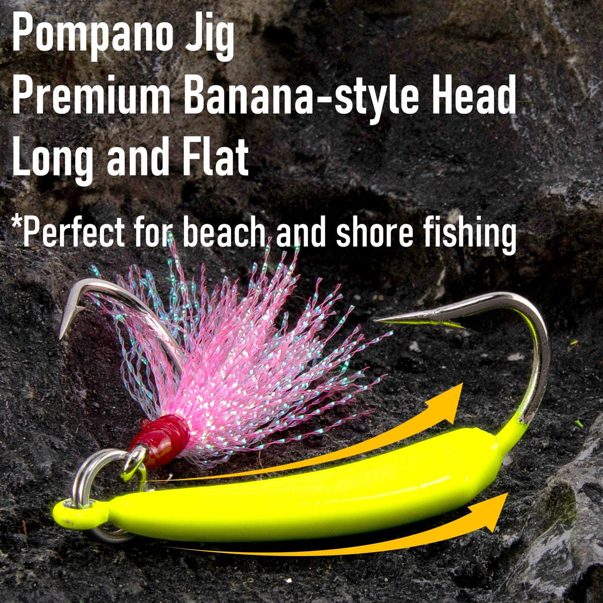 Dr.Fish 5pcs Pompano Jigs with Teaser Hooks - Dr.Fish Tackles