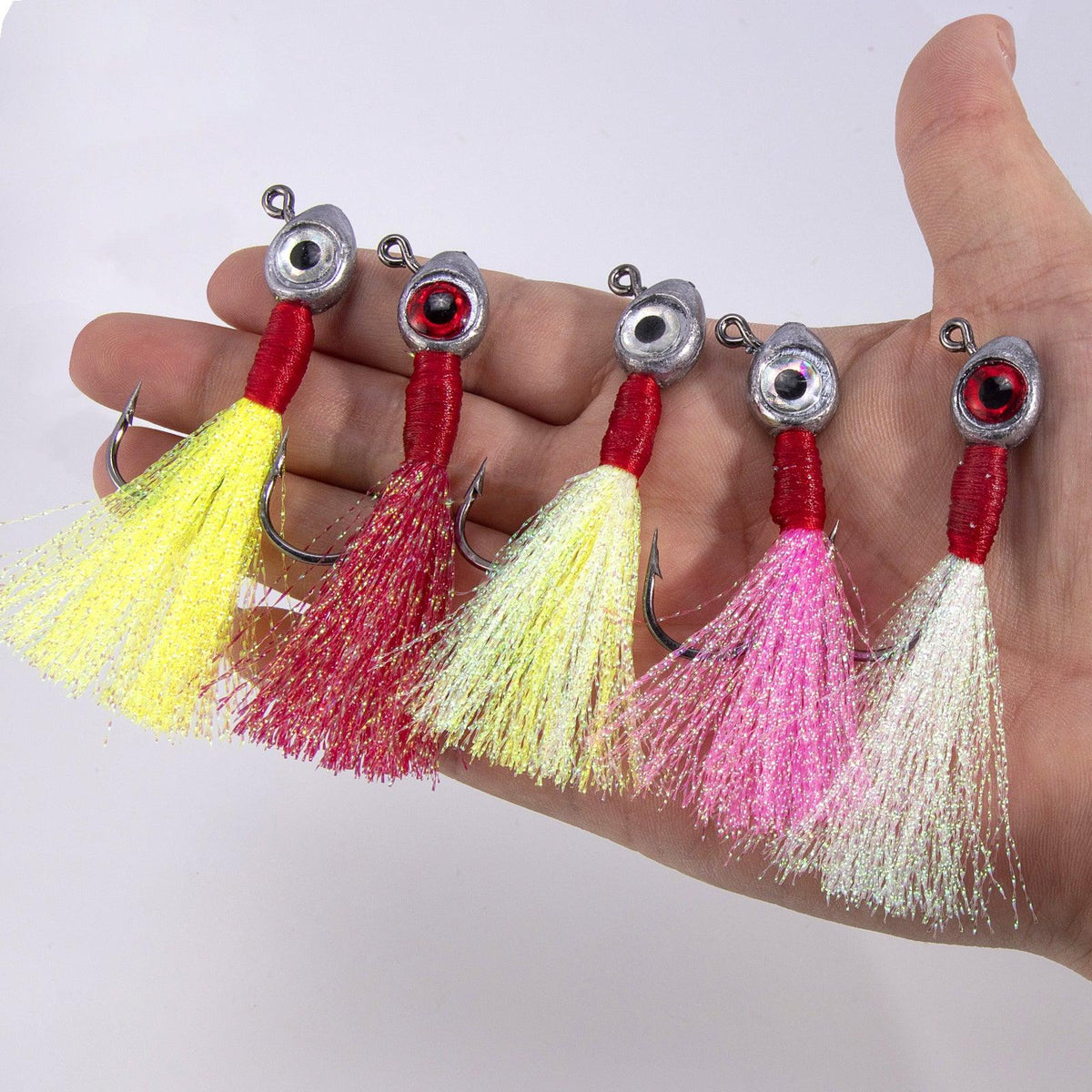 Dr.Fish 10pcs Fishing Eyes Jigs 3/16-1/2oz - Dr.Fish Tackles