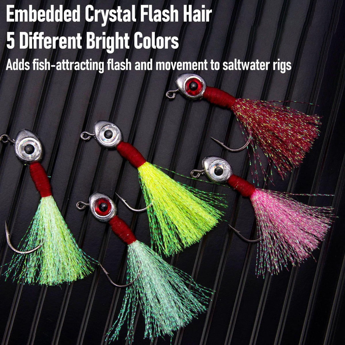 Dr.Fish 10pcs Fishing Eyes Jigs 3/16-1/2oz - Dr.Fish Tackles