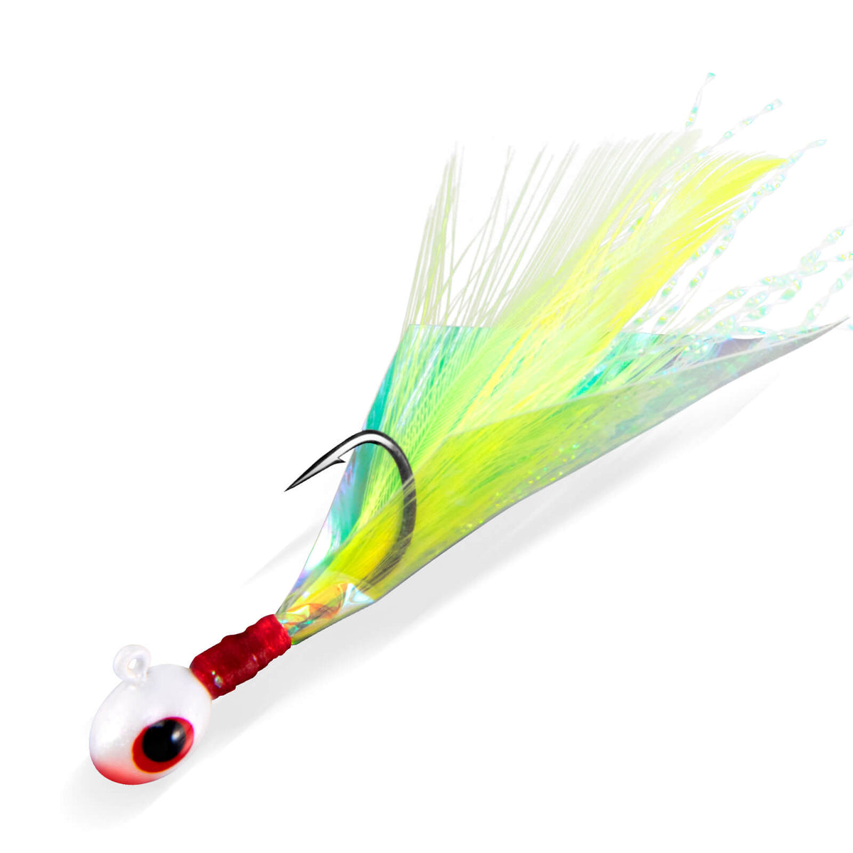 Dr.Fish 10pcs Crappie Marabou Jigs Hand 1/32oz-1/16oz