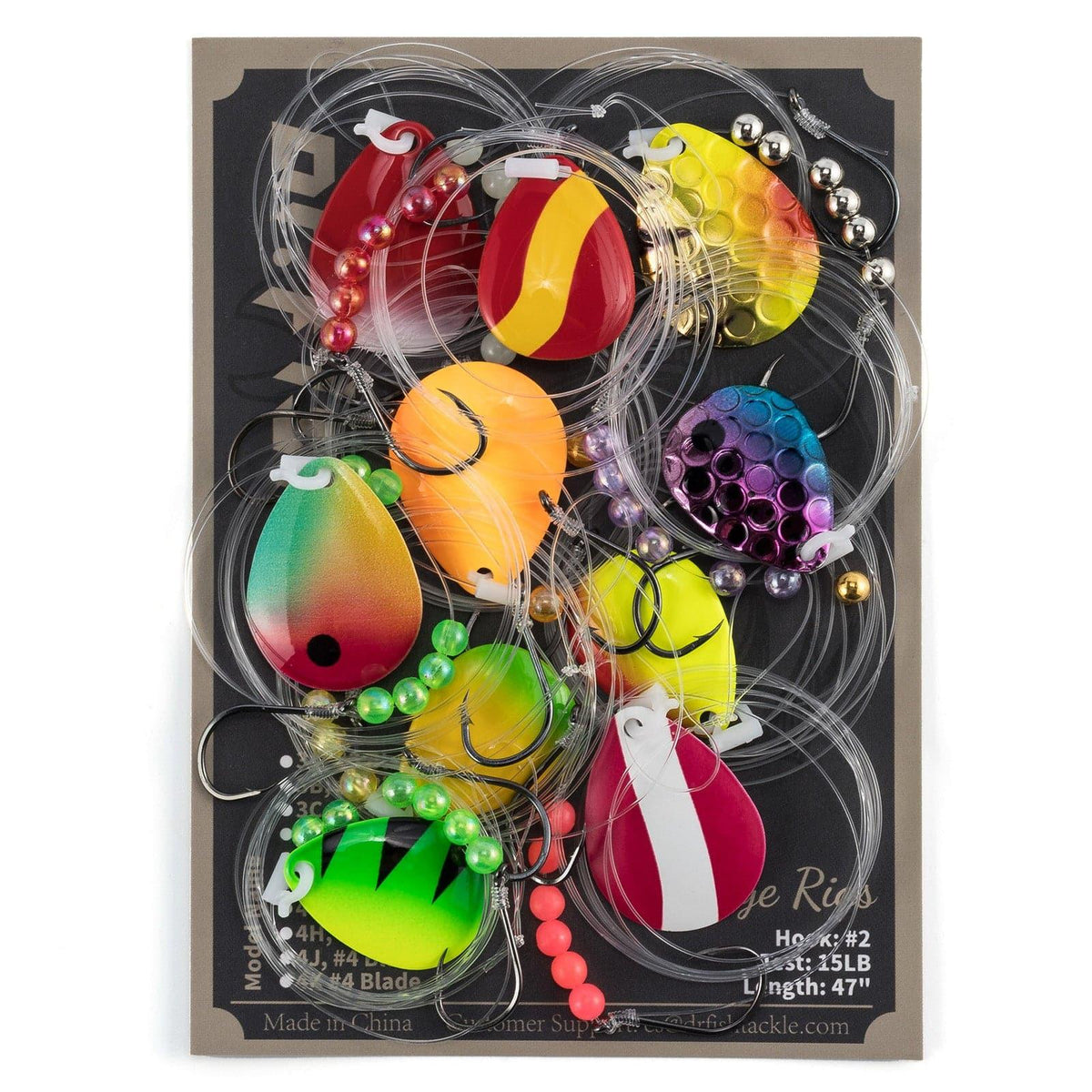 Dr. Fish 10 pcs Walleye Spinner Rigs - Dr.Fish Tackles