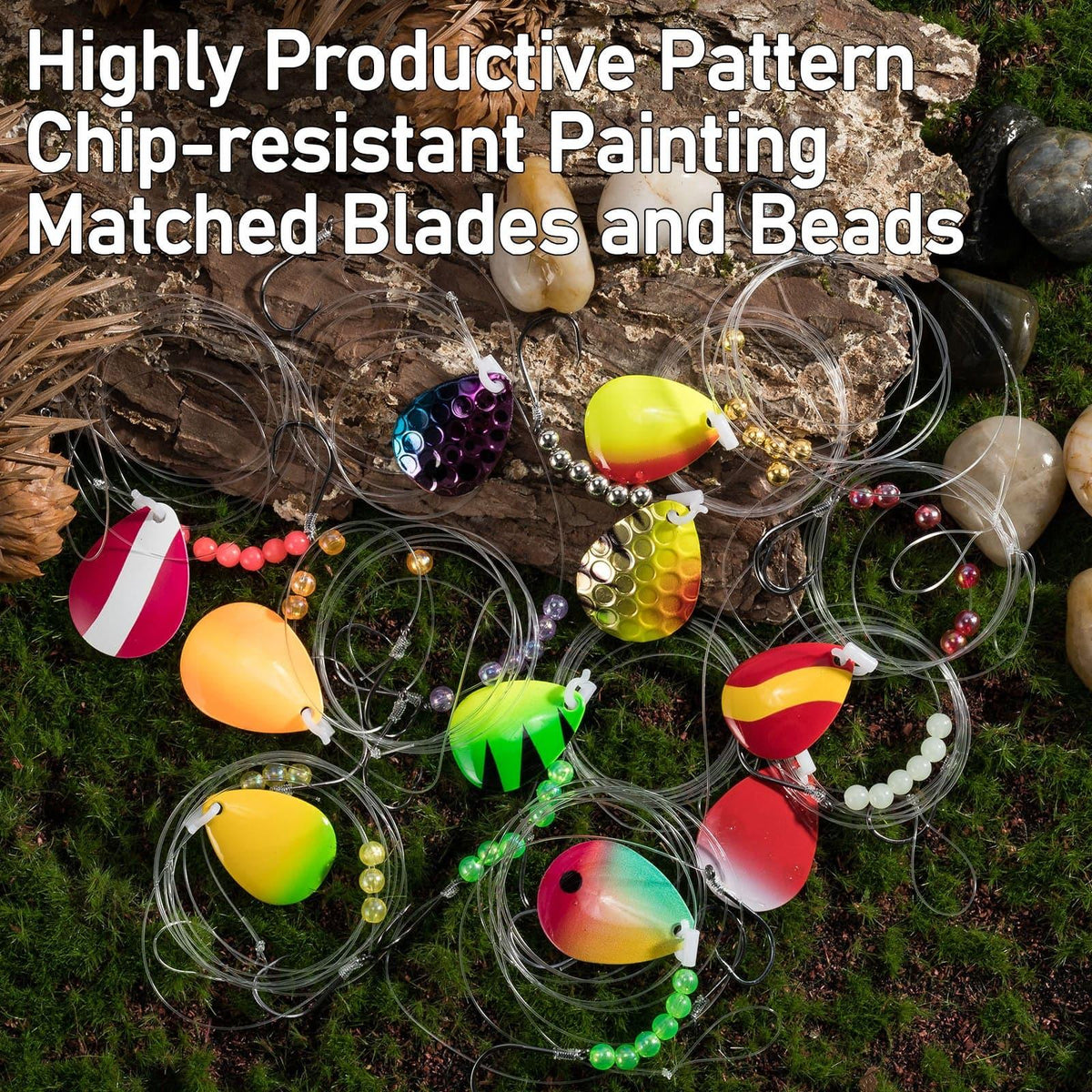 Dr. Fish 10 pcs Walleye Spinner Rigs - Dr.Fish Tackles