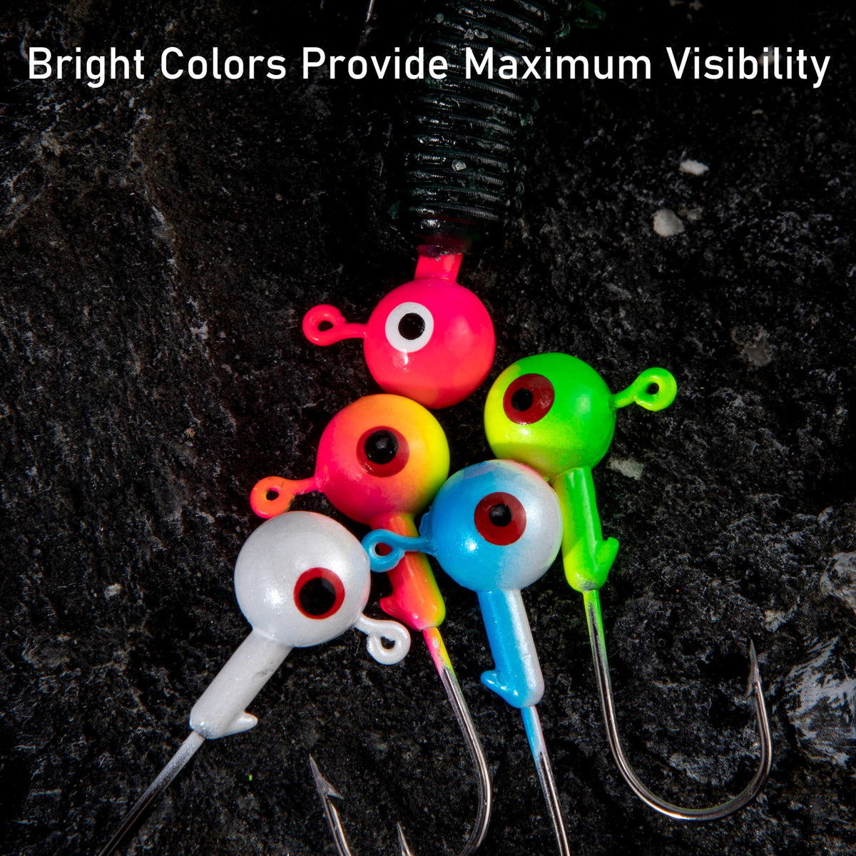 Dr.Fish 20pcs Big Eye Jig Heads