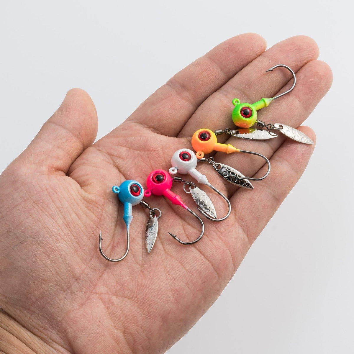 Dr.Fish 10pcs Underspin Jig Heads1/8oz-1/4oz - Dr.Fish Tackles