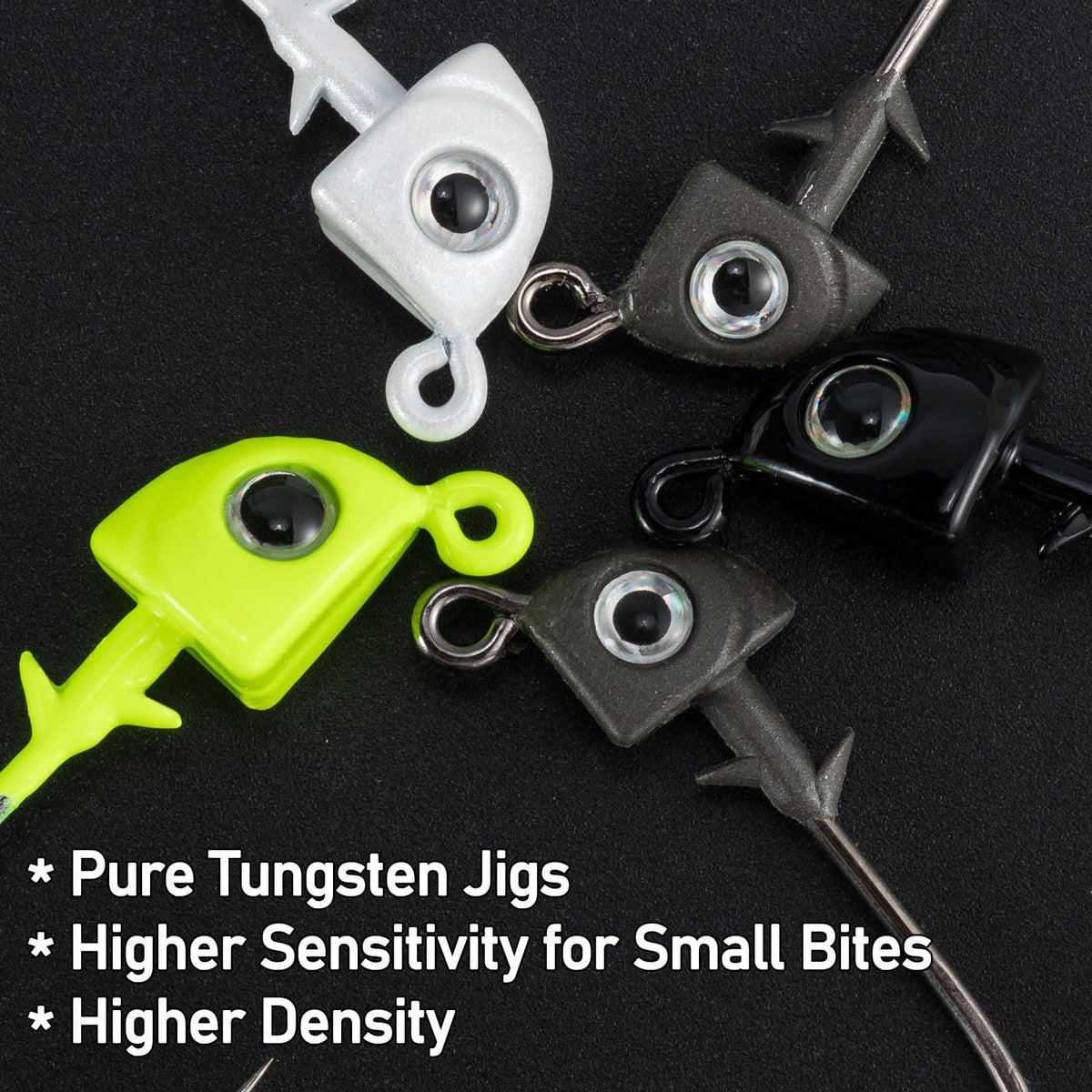 Dr.Fish 10pcs ungsten Swimbait Jig Heads  1/8-3/8oz - Dr.Fish Tackles