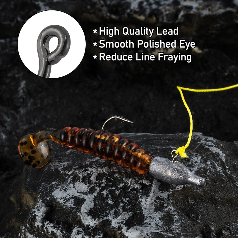 Dr.Fish 20pcs Tube Jig Head 1/32oz-3/16oz - Dr.Fish Tackles