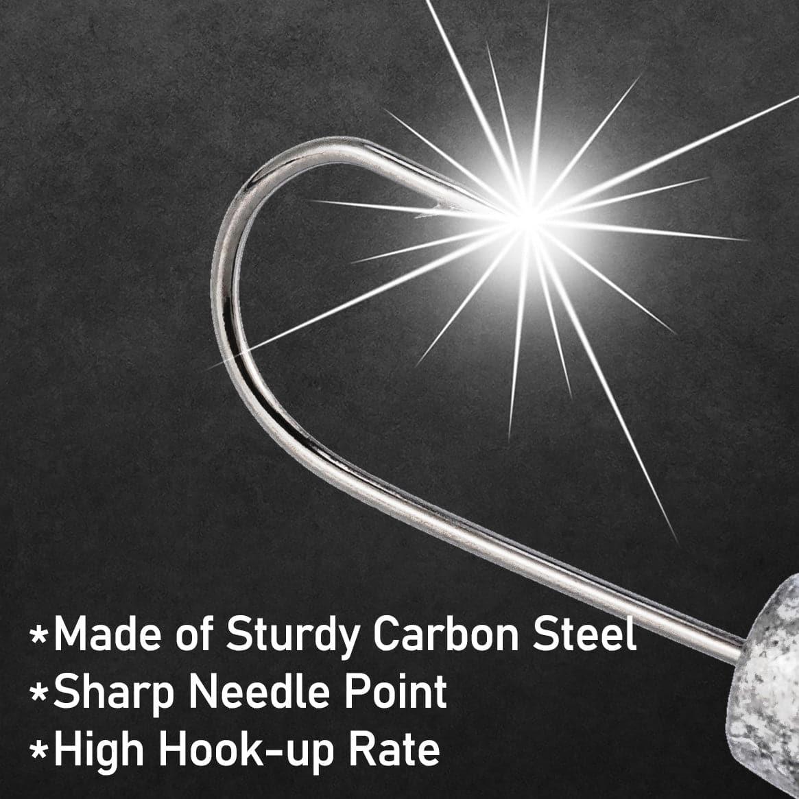 Dr.Fish 20pcs Tube Jig Head 1/32oz-3/16oz - Dr.Fish Tackles