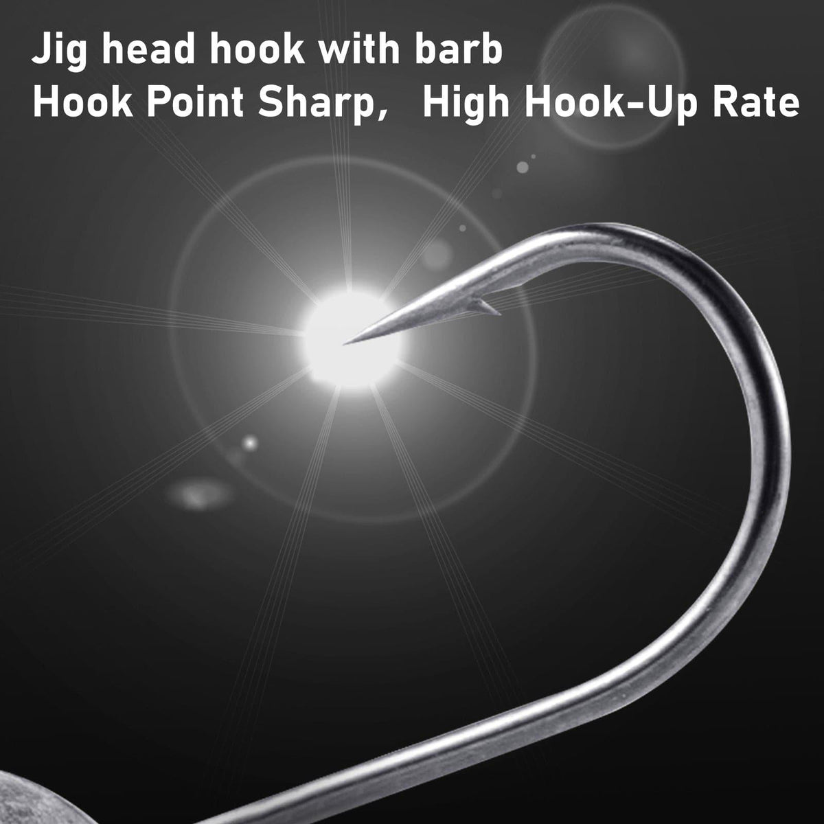 Dr.Fish 20pcs Crappie Jig Heads 1/32oz-1/8oz - Dr.Fish Tackles