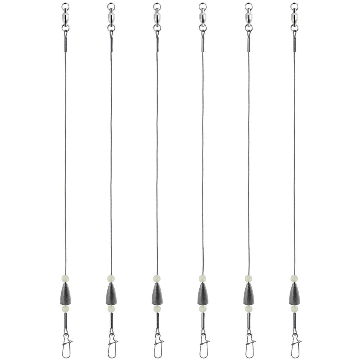 Dr.Fish 15pcs Carolina Ready Rigs with Bullet Weight 1/8-3/4oz - Dr.Fish Tackles