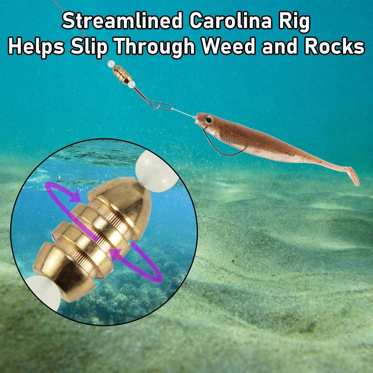 Dr.Fish 15pcs Carolina Ready Rigs with Bullet Weight 1/8-3/4oz - Dr.Fish Tackles