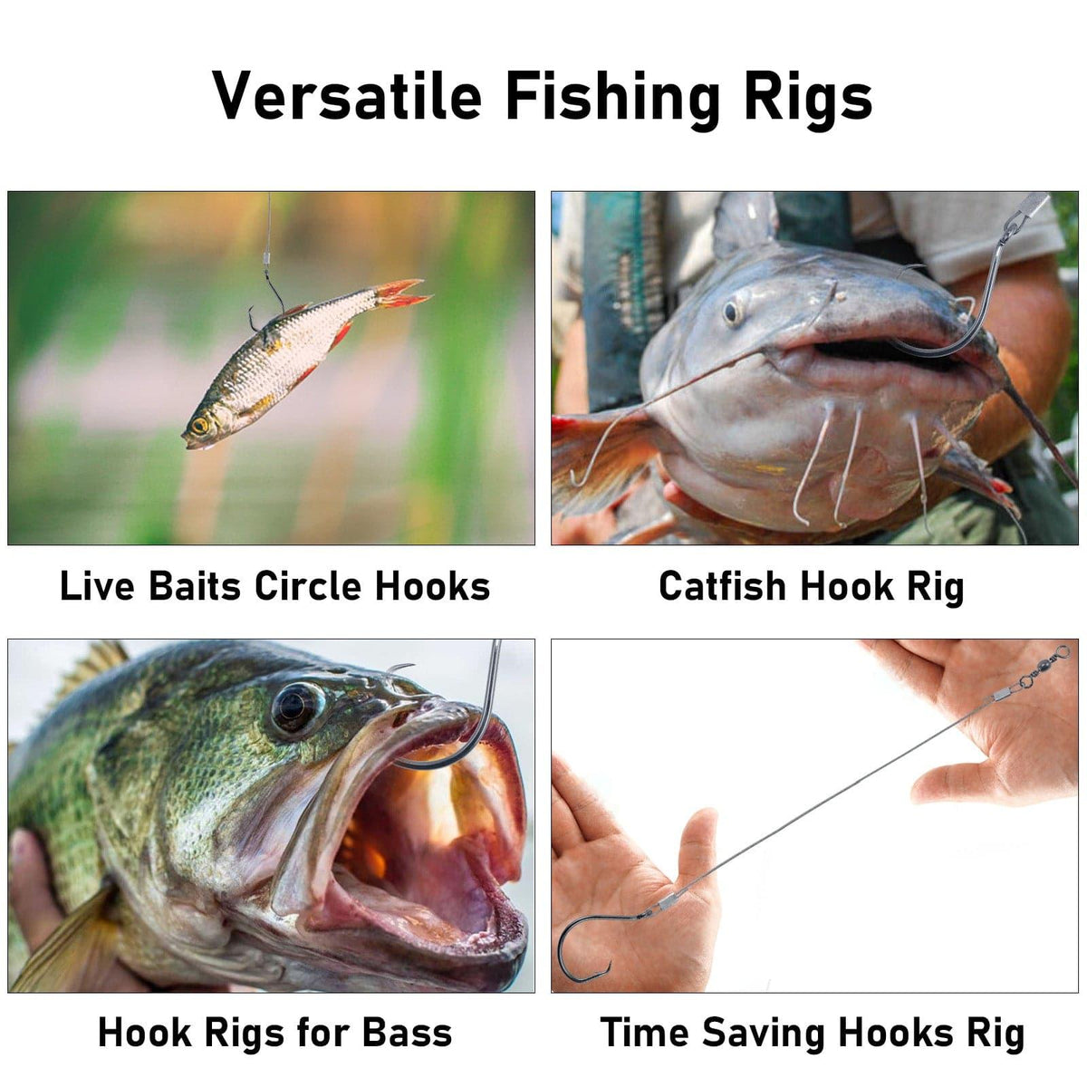 Dr.Fish 30pcs  Circle Hooks Wire Leaders - Dr.Fish Tackles