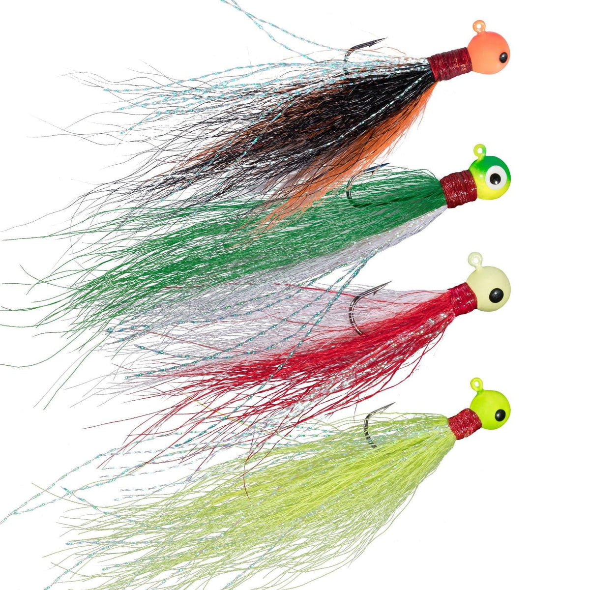 Dr.Fish 5pcs Bucktail Jigs 0.07-0.18oz - Dr.Fish Tackles
