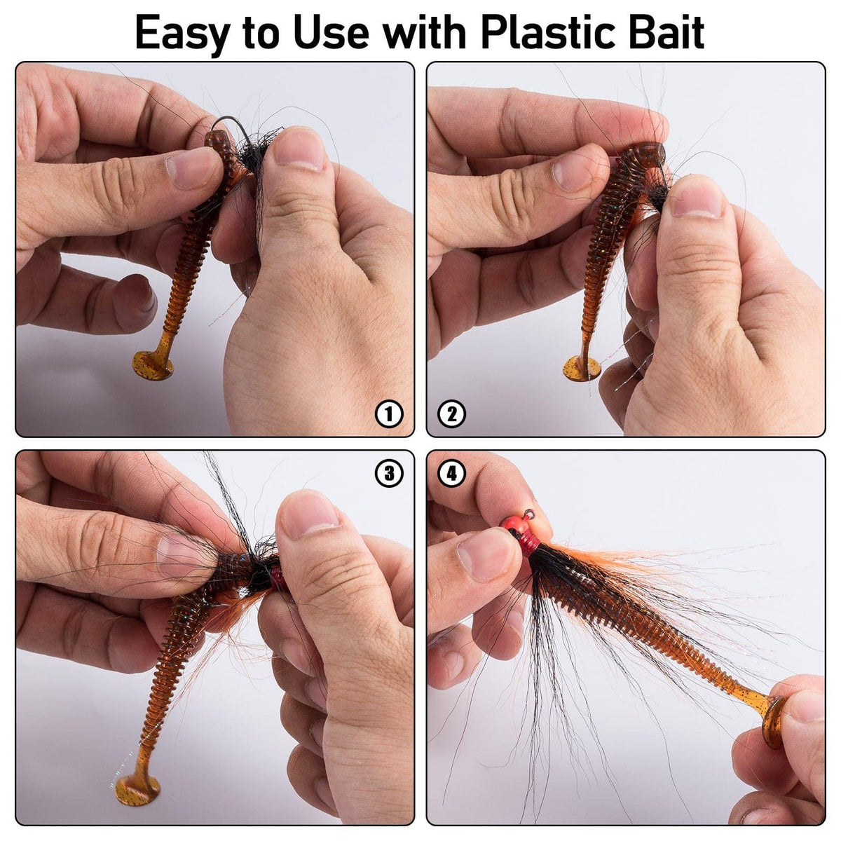 Dr.Fish 5pcs Bucktail Jigs 0.07-0.18oz - Dr.Fish Tackles