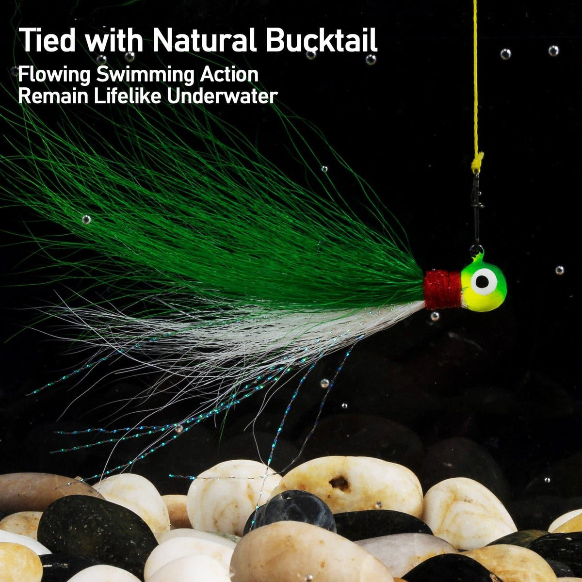 Dr.Fish 5pcs Bucktail Jigs 0.07-0.18oz - Dr.Fish Tackles