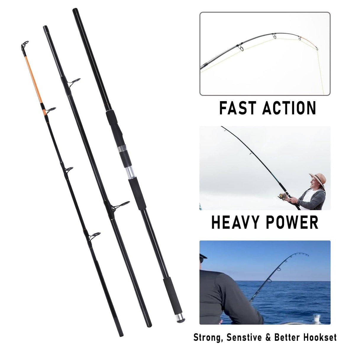 Dr.Fish12FTSurf  Rod and LS-10000 Reel Combos - Dr.Fish Tackles
