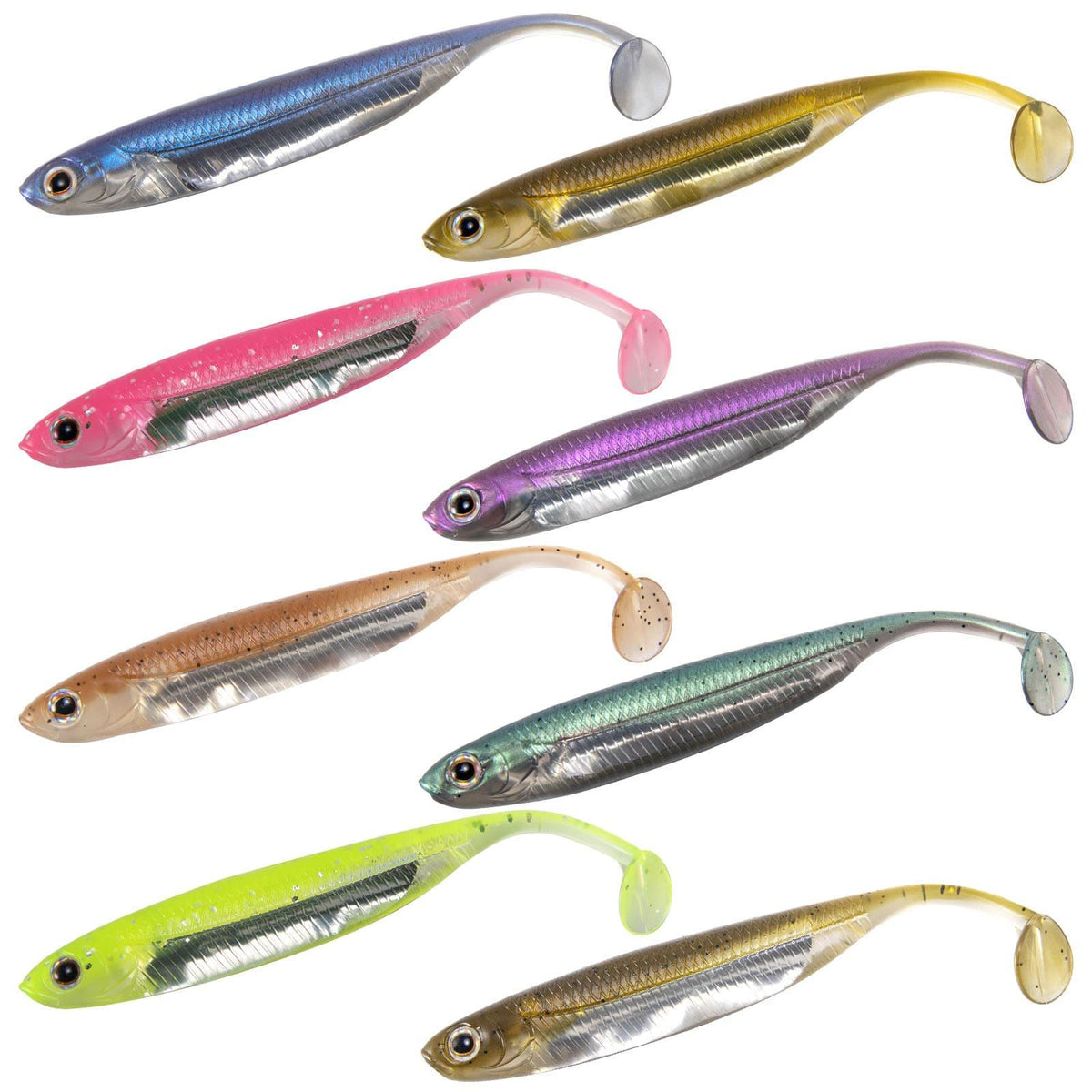 Dr.Fish Paddle Tail Soft Swimbaits 2.7''-4.7'' - Dr.Fish Tackles