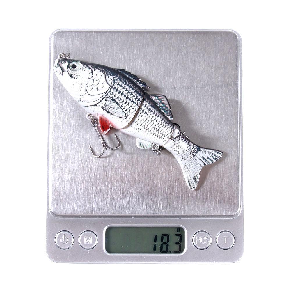 Dr.Fish 3 Jointed Fishing Lures Sinking Swimbait 10cm - Dr.Fish Tackles