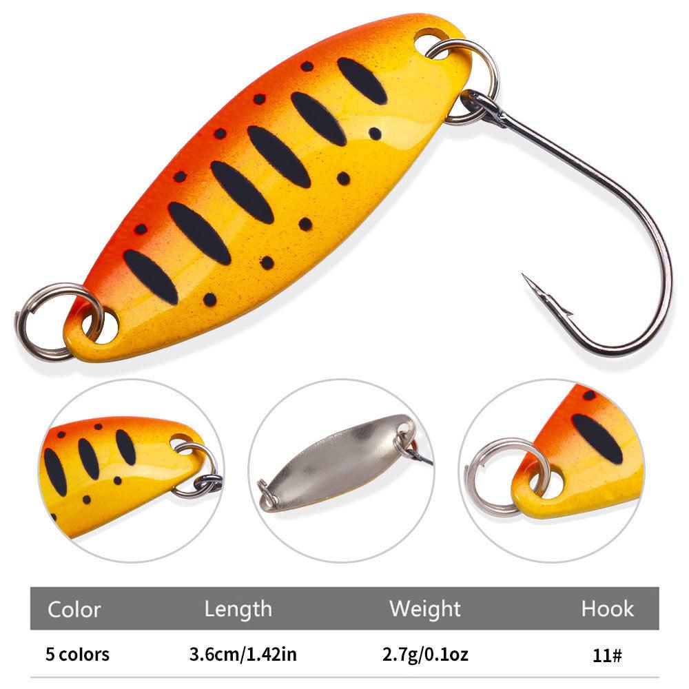 Dr.Fish 3pcs Colorful Fishing Spoon Lures 1/10oz - Dr.Fish Tackles
