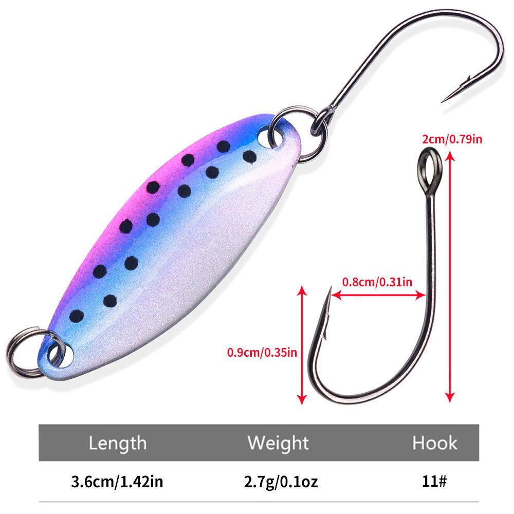 Dr.Fish 3pcs Colorful Fishing Spoon Lures 1/10oz - Dr.Fish Tackles