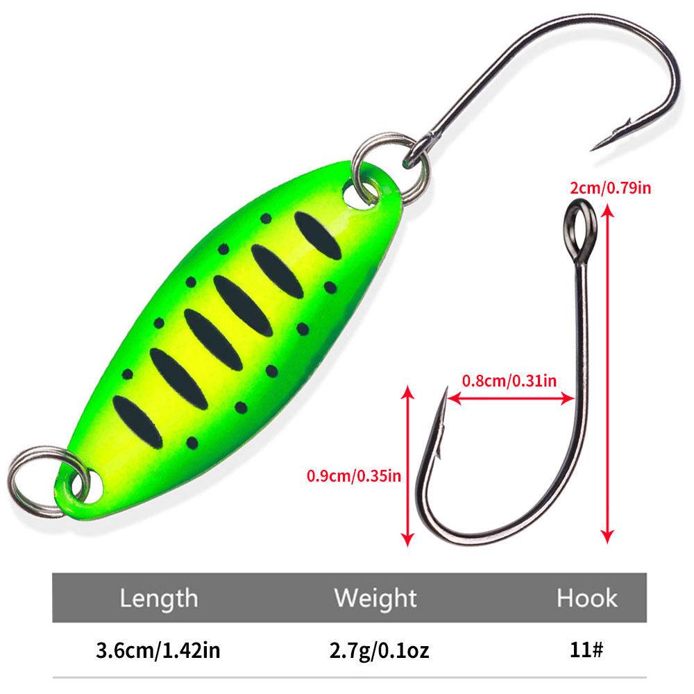 Dr.Fish 3pcs Colorful Fishing Spoon Lures 1/10oz - Dr.Fish Tackles