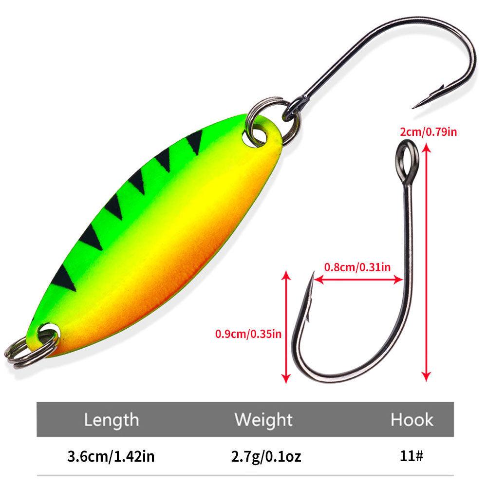 Dr.Fish 3pcs Colorful Fishing Spoon Lures 1/10oz - Dr.Fish Tackles