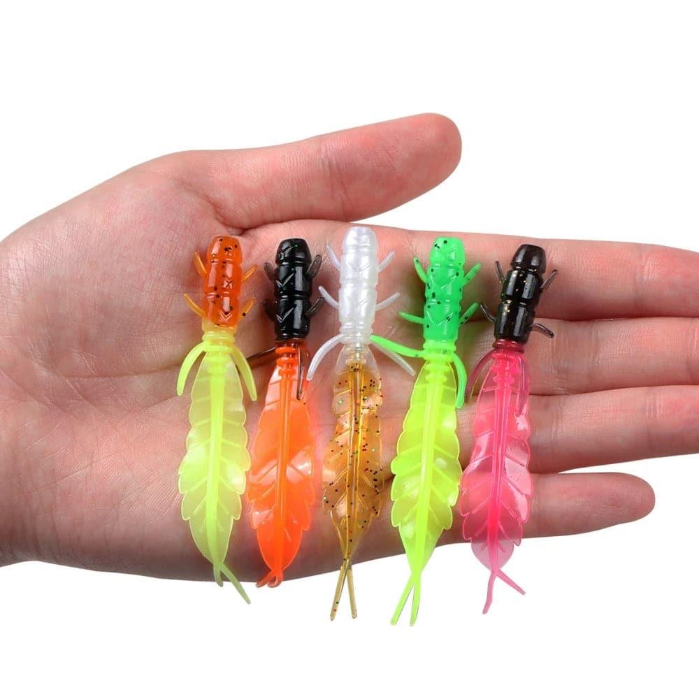 Dr.Fish 5pcs Artificial Creature Jig Head Hook 75cm1.32g - Dr.Fish Tackles