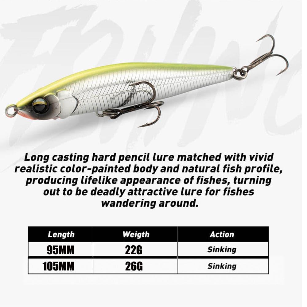 Dr.Fish Pencil Popper Lure 95mm 20g - Dr.Fish Tackles