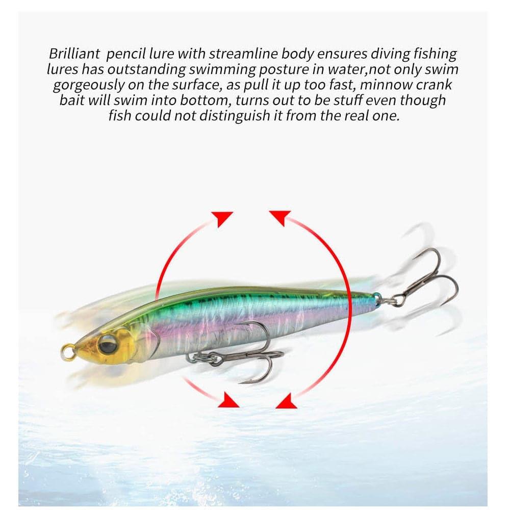 Dr.Fish Pencil Popper Lure 95mm 20g - Dr.Fish Tackles