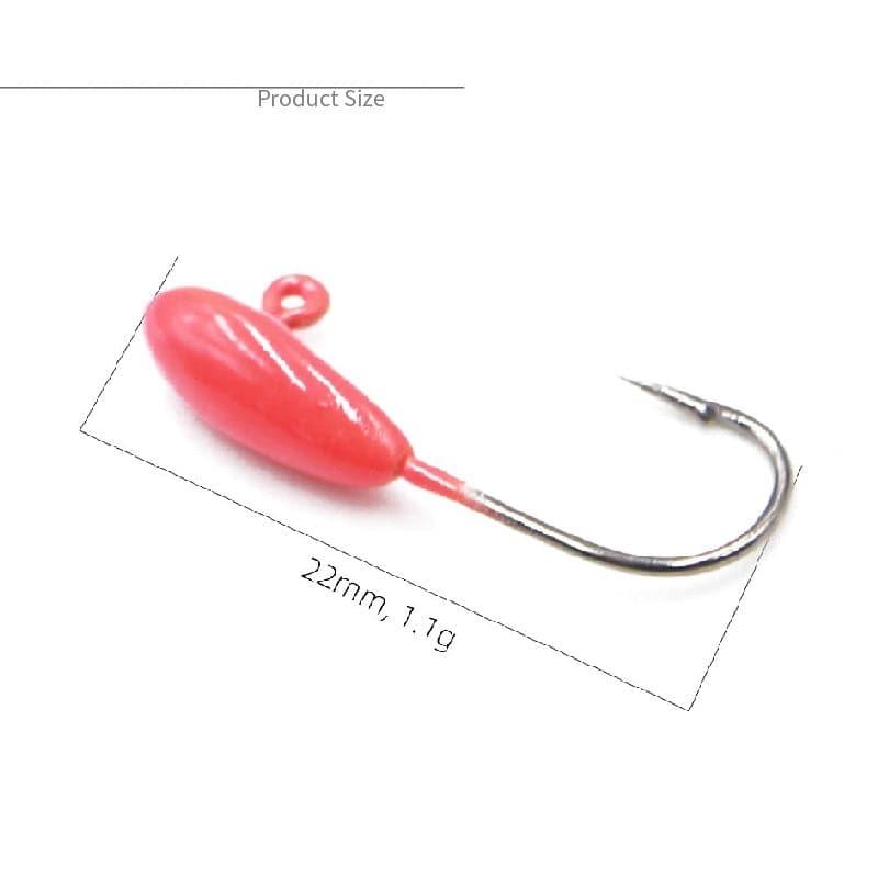Dr.Fish 5pcs Ice Fishing Jig Head Hooks 1.1g - Dr.Fish Tackles