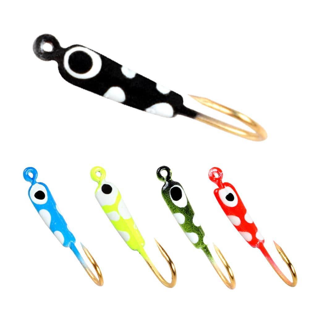 10pcs Ice Fishing Glow Mini Jigs