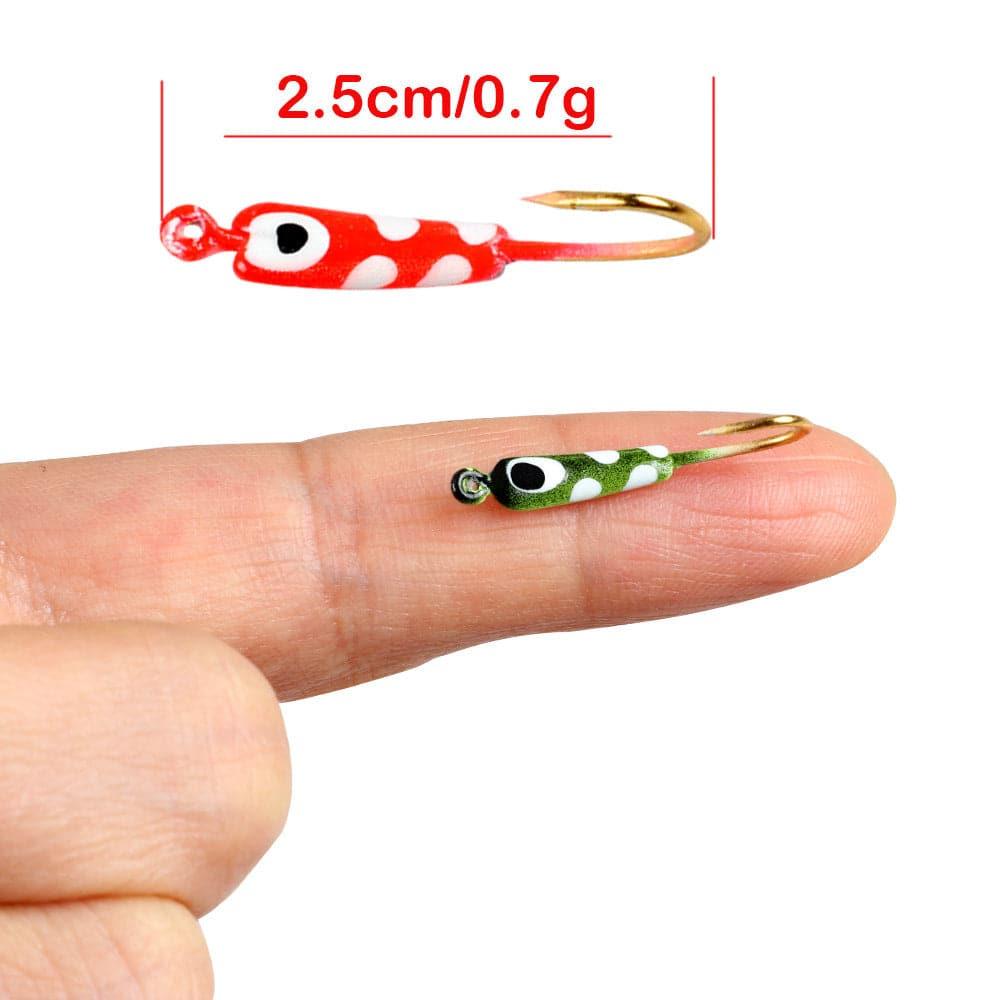 Dr.Fish 10pcs  Ice Fishing Glow Mini  Jigs 0.7g - Dr.Fish Tackles