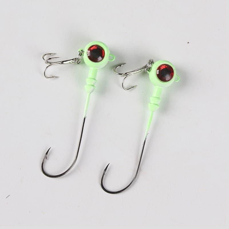 Dr.Fish 3pcs/5pcs 3D Eyes Jig Head 5.5-10g - Dr.Fish Tackles