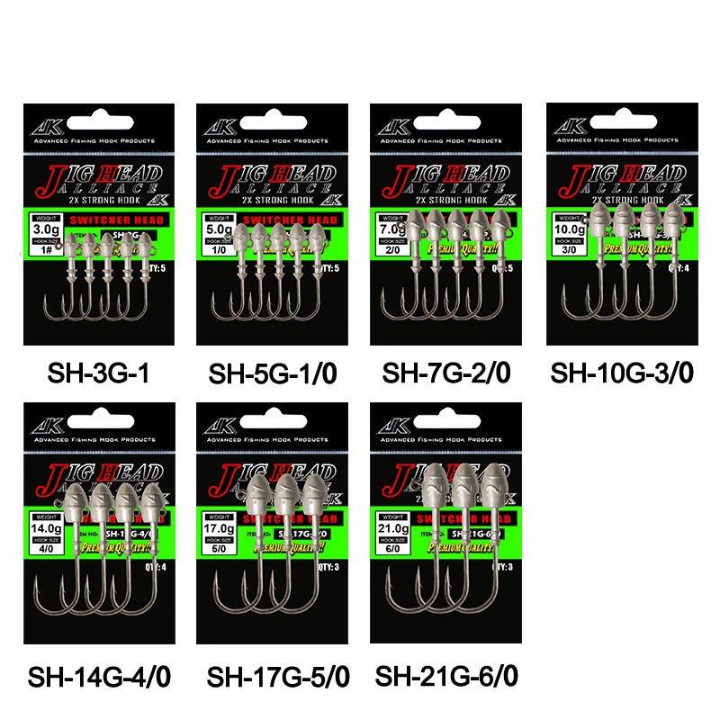 Dr.Fish 5pcs Bullet Jig Heads Kit 3-21g - Dr.Fish Tackles