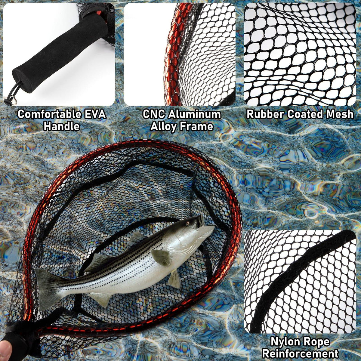 Dr.Fish Handle Landing Net - Dr.Fish Tackles