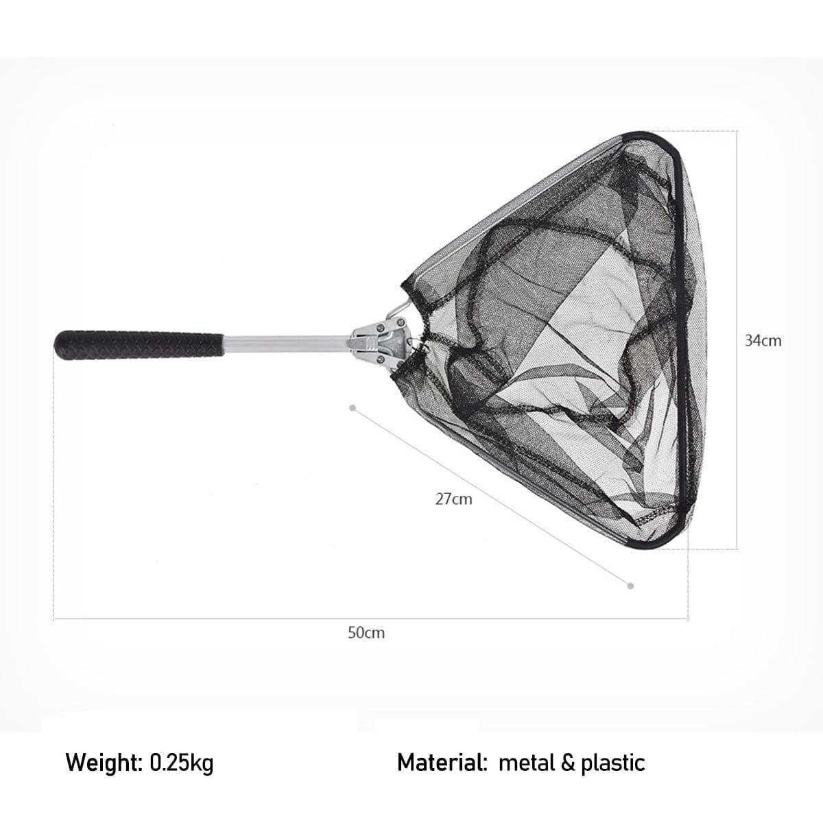 Dr.Fish 50cm Mini Aluminum Foldable Fish Landing Net - Dr.Fish Tackles