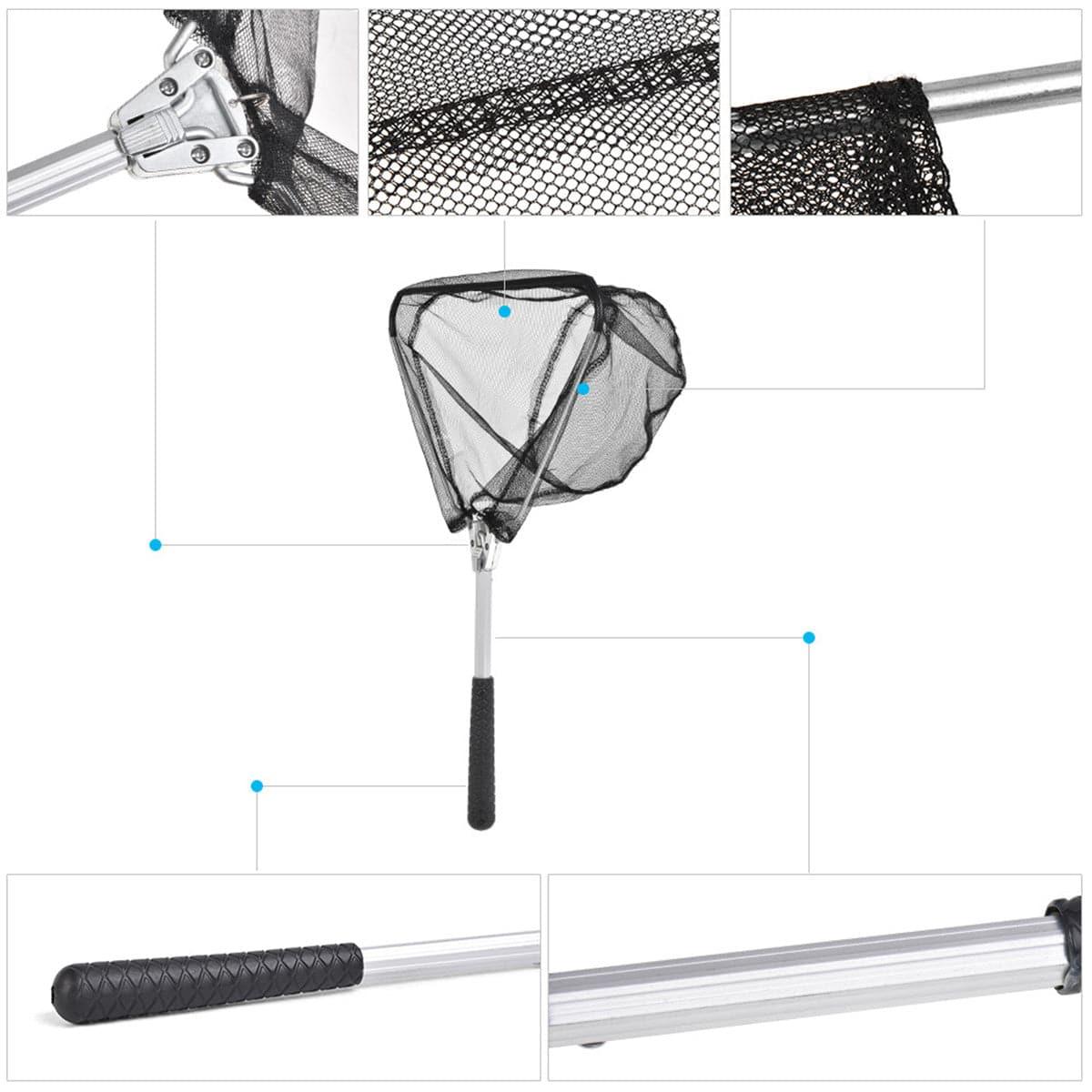 Dr.Fish 50cm Mini Aluminum Foldable Fish Landing Net - Dr.Fish Tackles