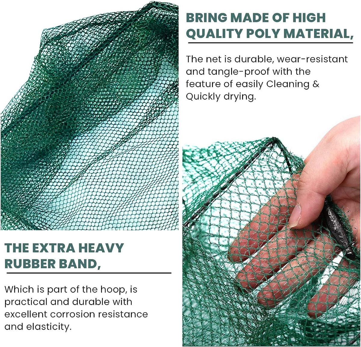 Dr.FIsh Foldable Fishing Landing Net for Bird Fish Catch 1.5-2.1M - Dr.Fish Tackles