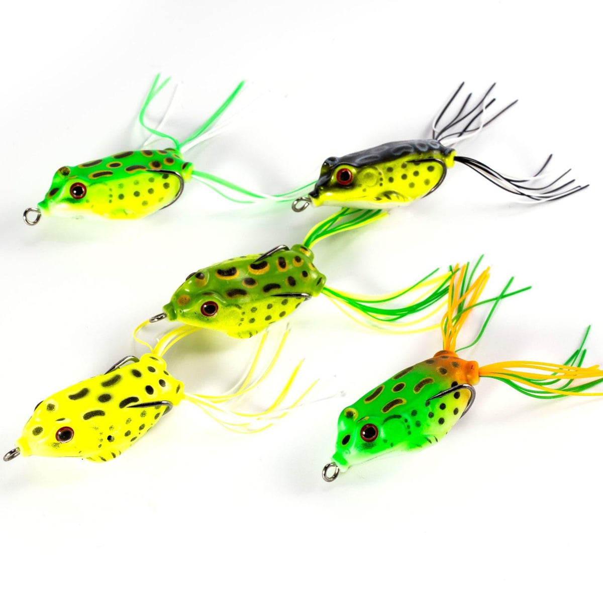 Dr.Fish 5pcs 3D Eyes Frog Soft Lures 5-12g - Dr.Fish Tackles