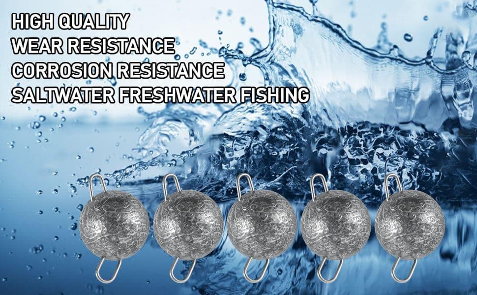 Dr.Fish 10pcs Fishing Weights Sinkers with Snaps  3/32-1//2oz - Dr.Fish Tackles